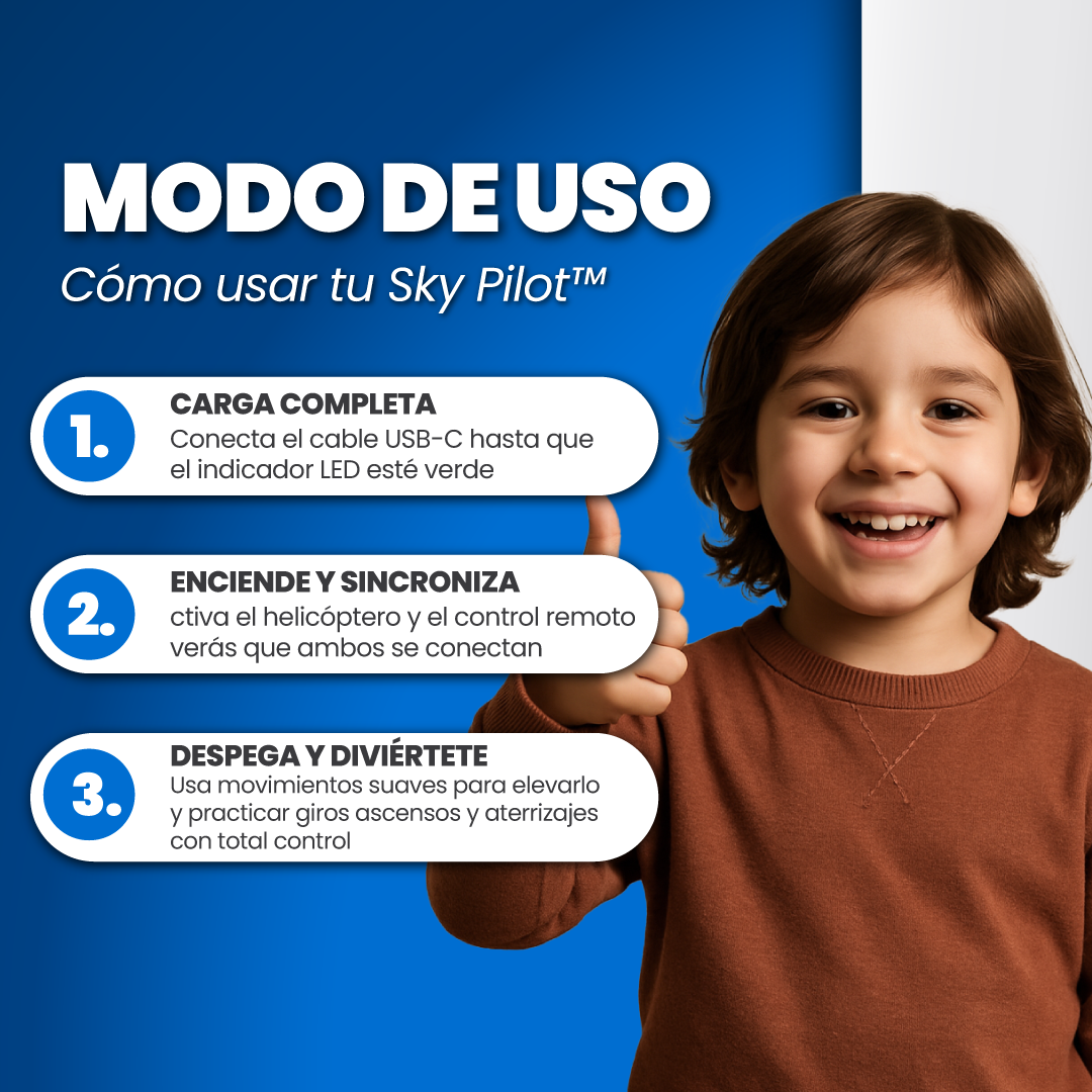 Helicóptero con control remoto - Sky Pilot™