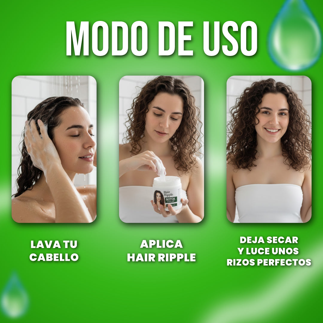 Crema capilar para rizar el cabello - Hair Ripple™ | 1 + 1 GRATIS