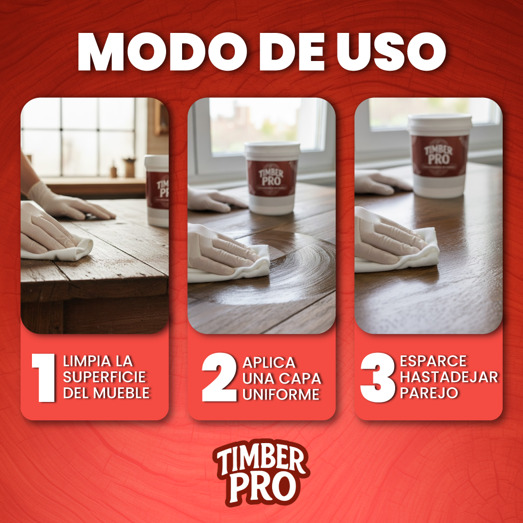 Cera renovadora de madera - Timberpro™