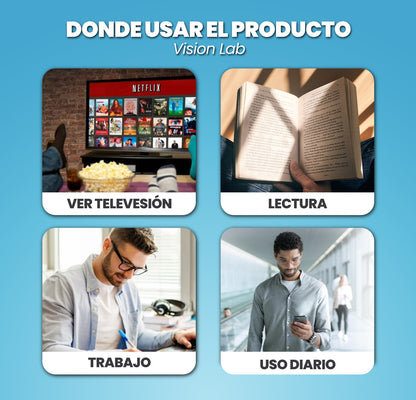 Lentes ópticos con graduación inteligente - Vision Lab™