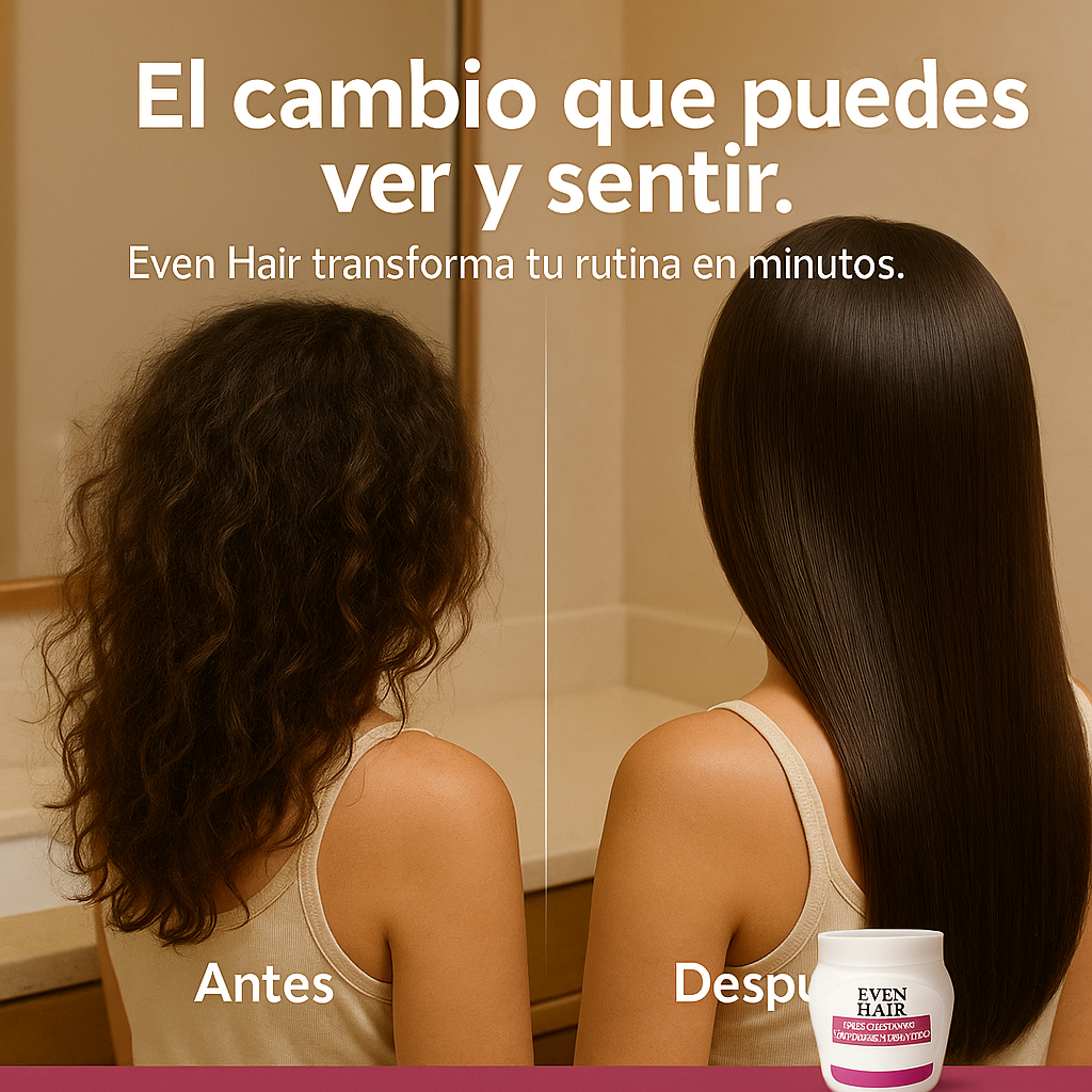 Crema capilar alisadora de cabello - Even Hair™