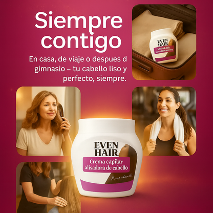 Crema capilar alisadora de cabello - Even Hair™