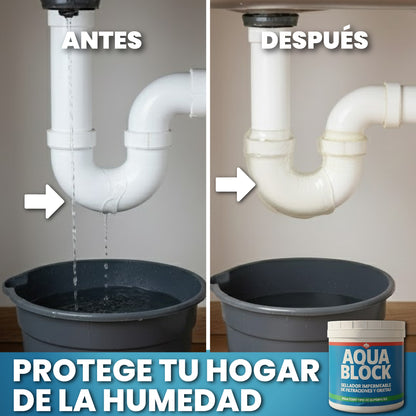 Sellador impermeable de filtraciones y grietas - Aqua Block™
