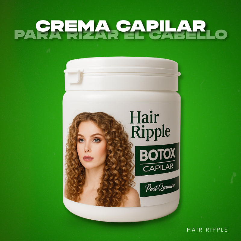 Crema capilar para rizar el cabello 500ml + Spray Fijador - Hair Ripple™