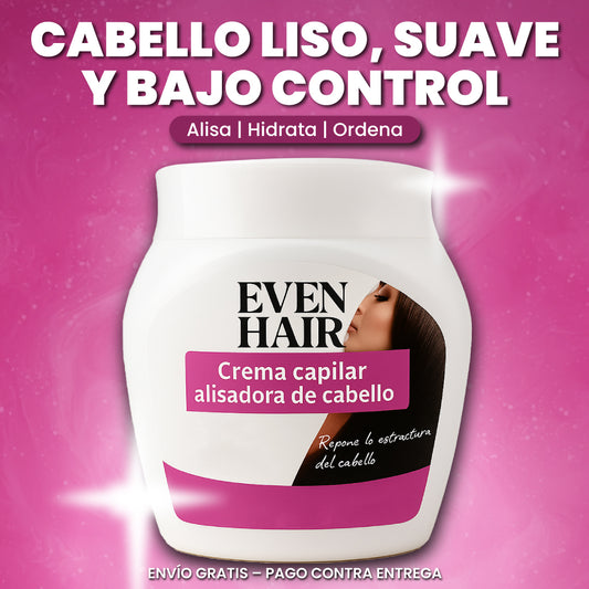 Crema capilar alisadora de cabello - Even Hair™ | 1 + 1 GRATIS