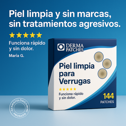 Parches eliminadores de verrugas - Derma Patchs™