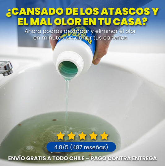 Destapador de cañerías y malos olores - Destrank™