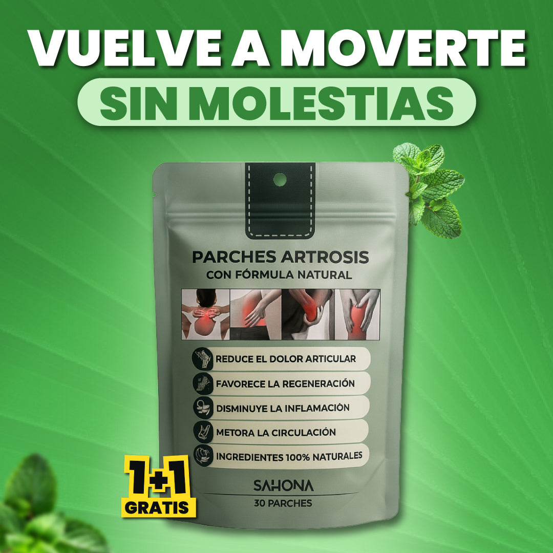Parches analgésicos con fórmula natural - Sahona™