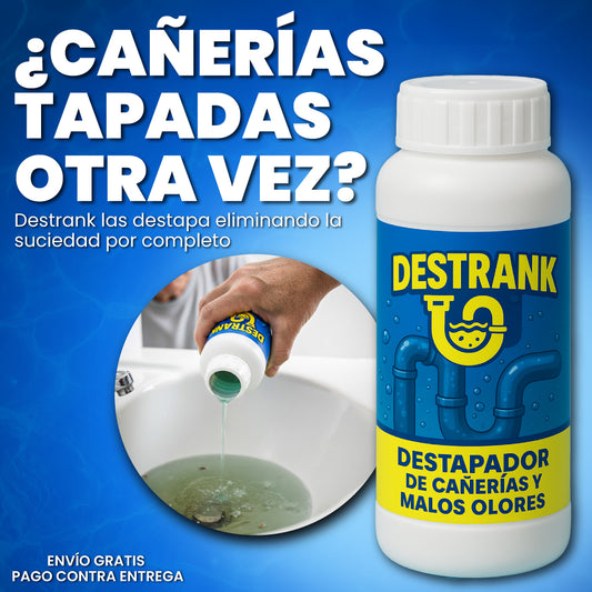 Destapador de cañerías y malos olores - Destrank™ | 1 + 1 GRATIS