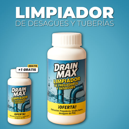 Limpiador de desagües y tuberías + 1  GRATIS - Drain Max™