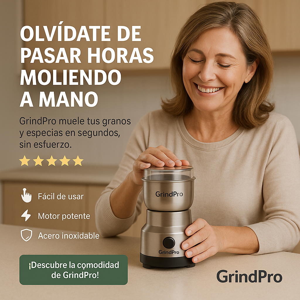 Molino eléctrico de granos y especias -  Grind Pro™