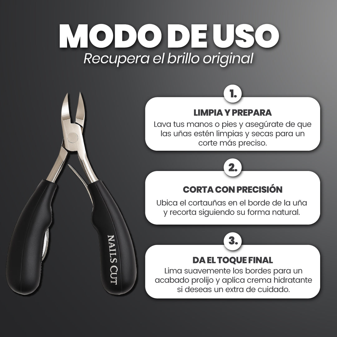 Cortauñas de precisión para mayor cuidado + Parches para uñas encarnadas - Nails Cut™