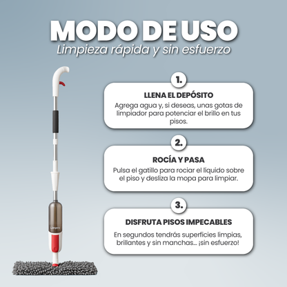 Mopa con spray limpiador - Limpro™