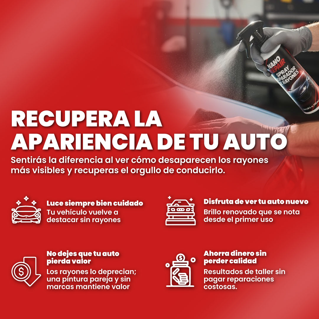 Spray reparador de rayones - Nano Repair™