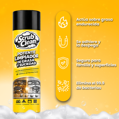 Potente limpiador de grasa y suciedad - Scrub Clean™