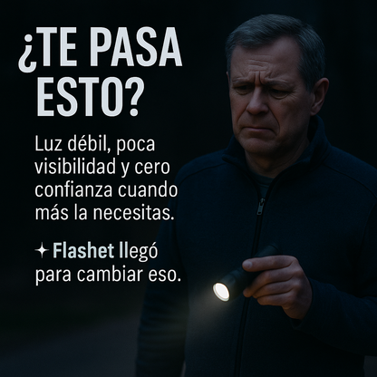Linterna ultrapotente recargable + 1 de regalo - Flashet™