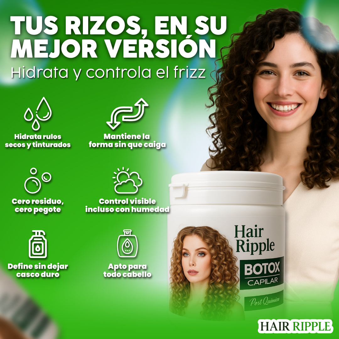 Crema capilar para rizar el cabello - Hair Ripple™ | 1 + 1 GRATIS