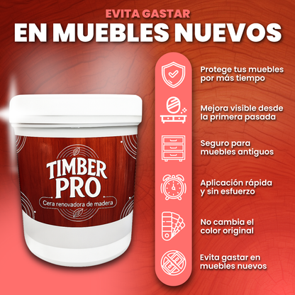 Cera renovadora de madera - Timberpro™