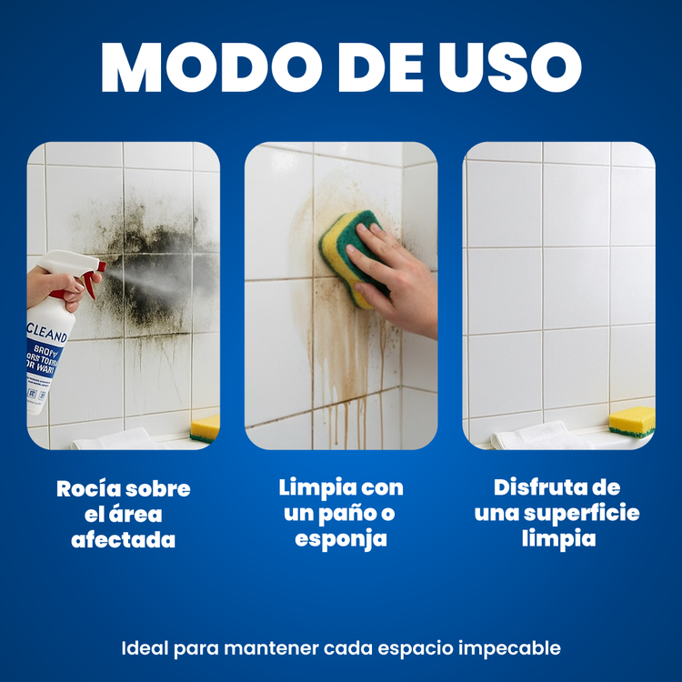 Cómo utilizar el eliminador de moho