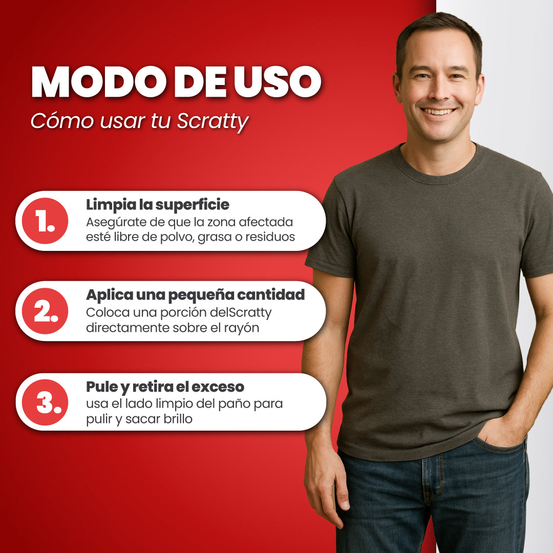 Reparador de rayones para vehículos - Scratty™