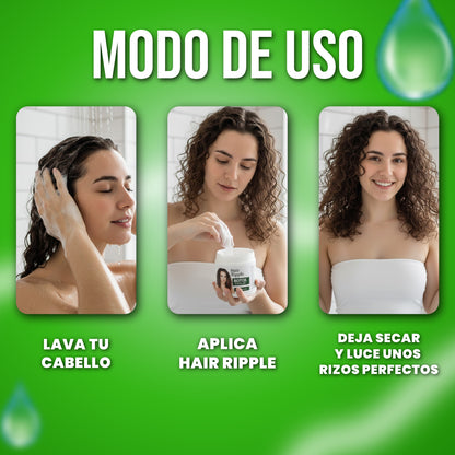 Crema capilar para rizar el cabello - Hair Ripple™ | 1 + 1 GRATIS