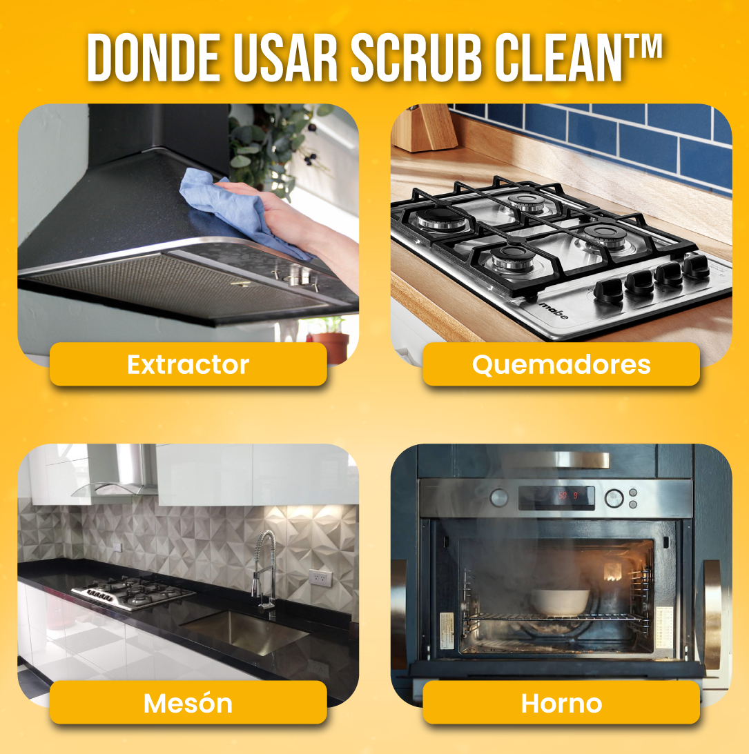 Potente limpiador de grasa y suciedad - Scrub Clean™