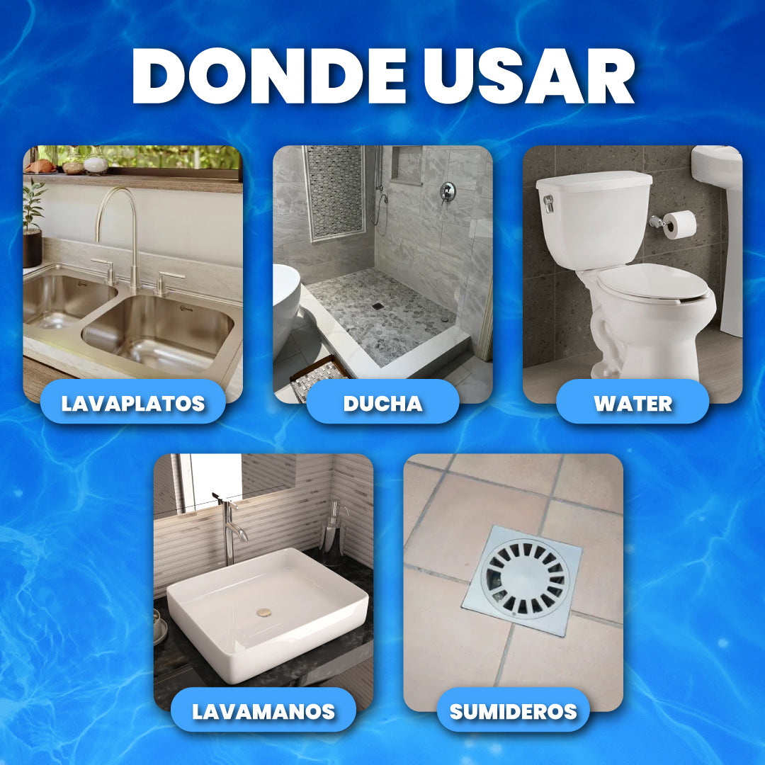 Destapador de cañerías y malos olores - Destrank™ | 1 + 1 GRATIS