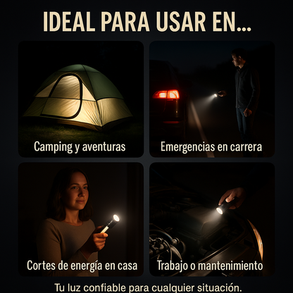 Linterna ultrapotente recargable + 1 de regalo - Flashet™