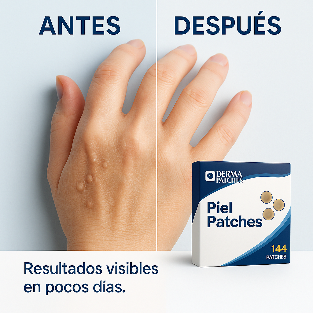 Parches eliminadores de verrugas - Derma Patchs™